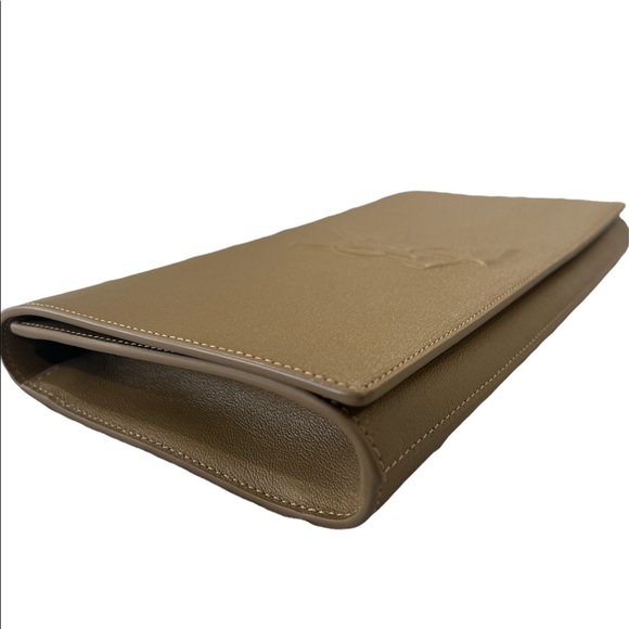 NEW YSL SAINT LAURENT Calfskin Monogram Clutch - Picture 5 of 9